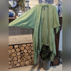 Gauze overlay tunic